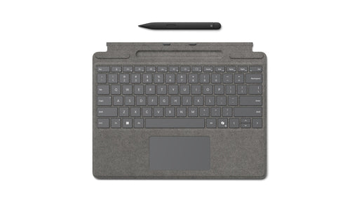 Microsoft Signature Keyboard Type Cover for Surface Pro 10, With Slim Pen 2 - Platinum - TechTide