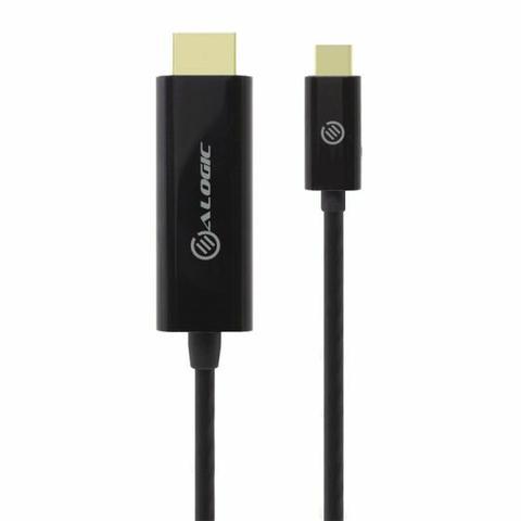 Alogic 2m USB-C to HDMI Cable with 4K Support - Male to Male ELUCHD-02RBLK Microsoft Surface Accessories