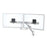 Ergotron 45-479-216 HX Wall Dual Monitor Arm (White) 45-479-216 Ergotron Ergonomic Accessories