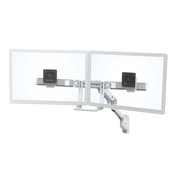 Ergotron 45-479-216 HX Wall Dual Monitor Arm (White) 45-479-216 Ergotron Ergonomic Accessories
