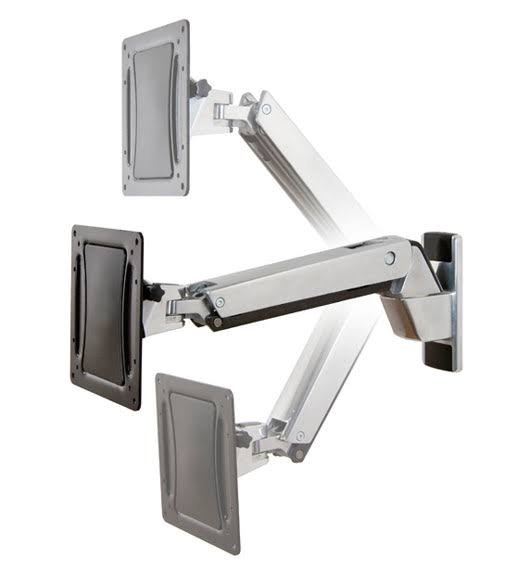 Ergotron Heavy Duty Interactive Arm Lcd Wall Mount Polished Aluminium Max Lcd Size 60in Max Weight 45-296-026 Ergotron Ergonomic Accessories