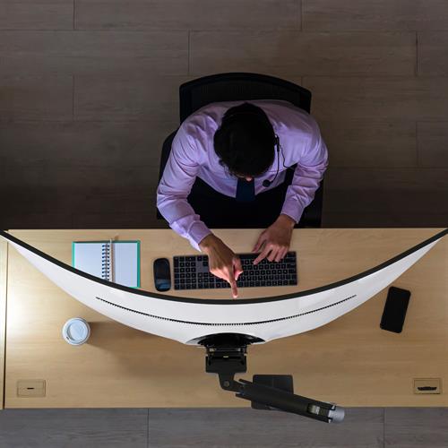 Ergotron HX Desk Monitor Arm with HD Pivot Matte Black 45-647-224 Ergotron Ergonomic Accessories