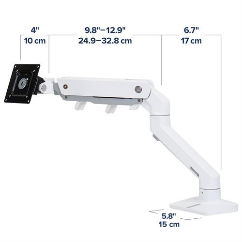 Ergotron HX Desk Monitor Arm with HD Pivot White 45-647-216 Ergotron Ergonomic Accessories