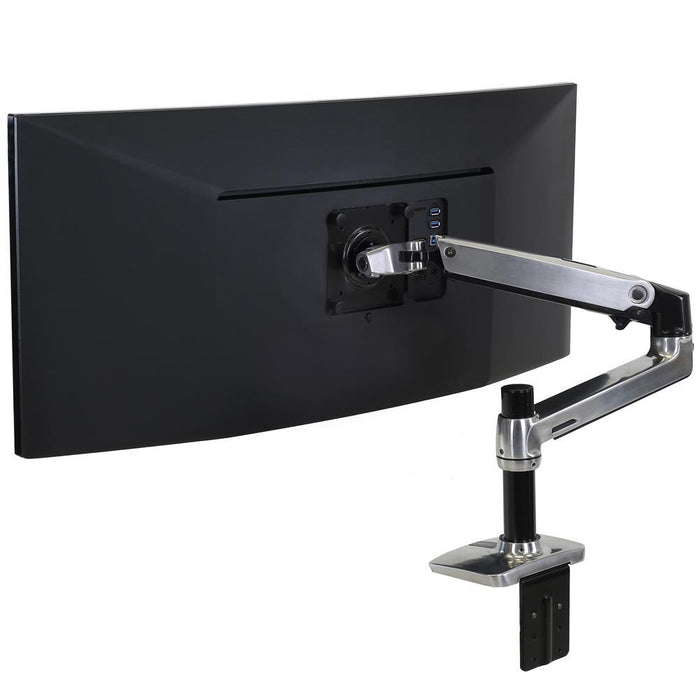 Ergotron LX Desk Mount Lcd Display Arm Polished Aluminium 45-241-026 Ergotron Ergonomic Accessories