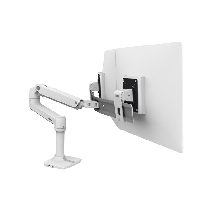 Ergotron LX Dual Direct Desk Mount Arm White 45-489-216 Ergotron Ergonomic Accessories
