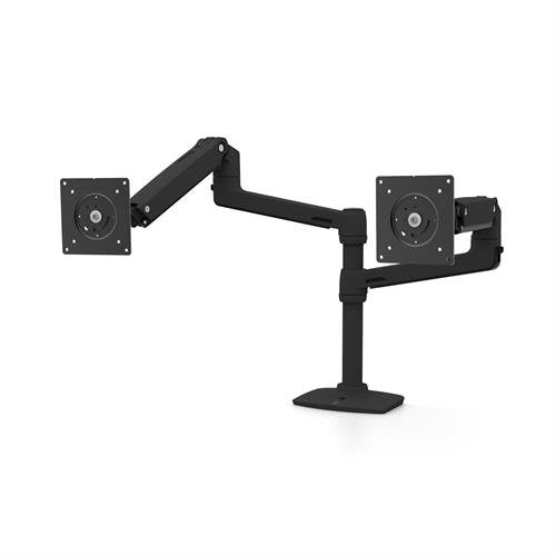 Ergotron LX Dual Monitor Stacking Arm (Matte Black) 45-492-224 Ergotron Ergonomic Accessories