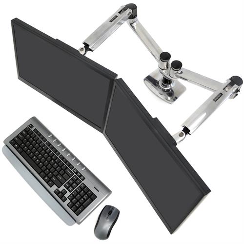 Ergotron LX Dual Side-by-Side Arm 45-245-224 Ergotron Ergonomic Accessories