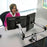 Ergotron LX Dual Side by Side Arm Desk Mount Polished Aluminium 45-245-026 Ergotron Ergonomic Accessories