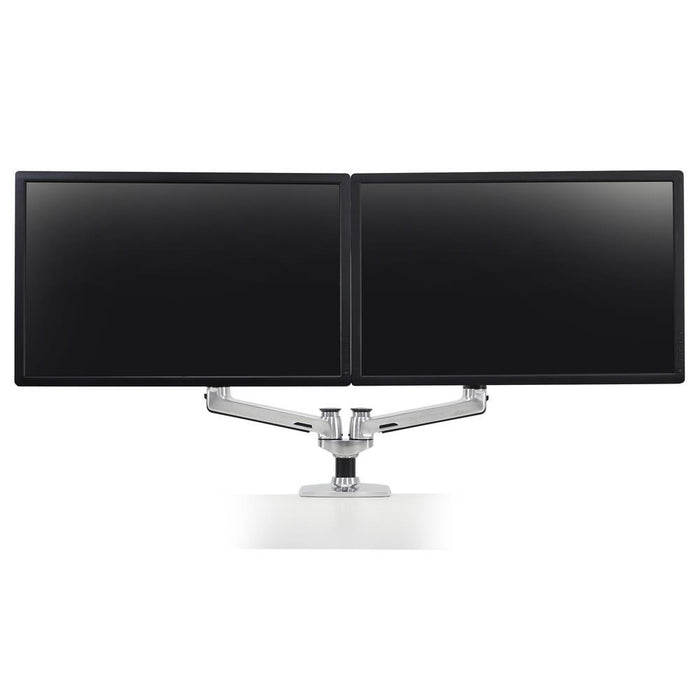 Ergotron LX Dual Side by Side Arm Desk Mount Polished Aluminium 45-245-026 Ergotron Ergonomic Accessories