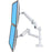 Ergotron Lx Dual Stacking Arm No Grommet Mount Bright White Texture 45-492-216 Ergotron Ergonomic Accessories