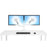 Ergotron Lx Dual Stacking Arm No Grommet Mount Bright White Texture 45-492-216 Ergotron Ergonomic Accessories