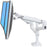 Ergotron Lx Dual Stacking Arm No Grommet Mount Bright White Texture 45-492-216 Ergotron Ergonomic Accessories