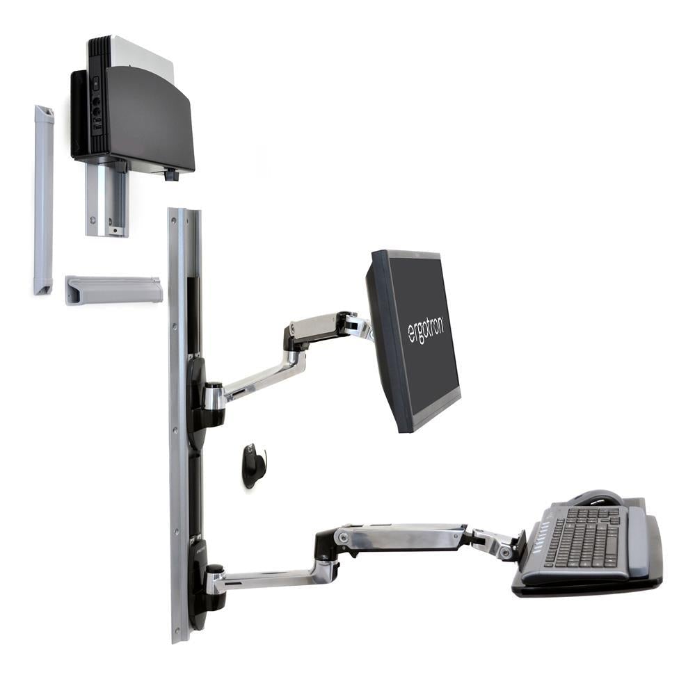 Ergotron LX II Wall Mount System Combo 45-247-026 Ergotron Ergonomic Accessories