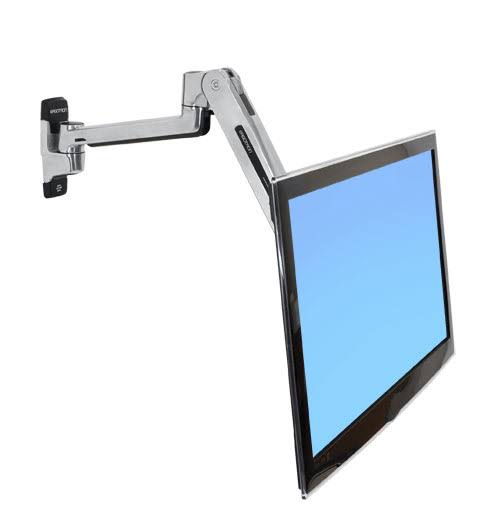 Ergotron LX Sit-Stand Wall Mount Lcd Arm, Polished 45-353-026 Ergotron Ergonomic Accessories