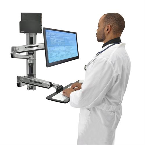 Ergotron LX Sit Stand Wall Mount System 45-358-026 Ergotron Ergonomic Accessories