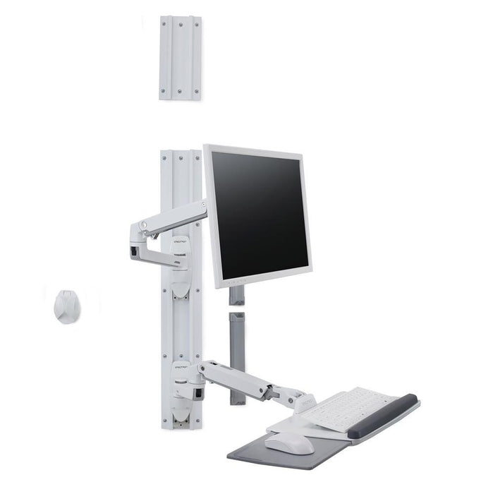 Ergotron LX Wall Mount System without CPU Holder (White) 45-551-216 Ergotron Ergonomic Accessories