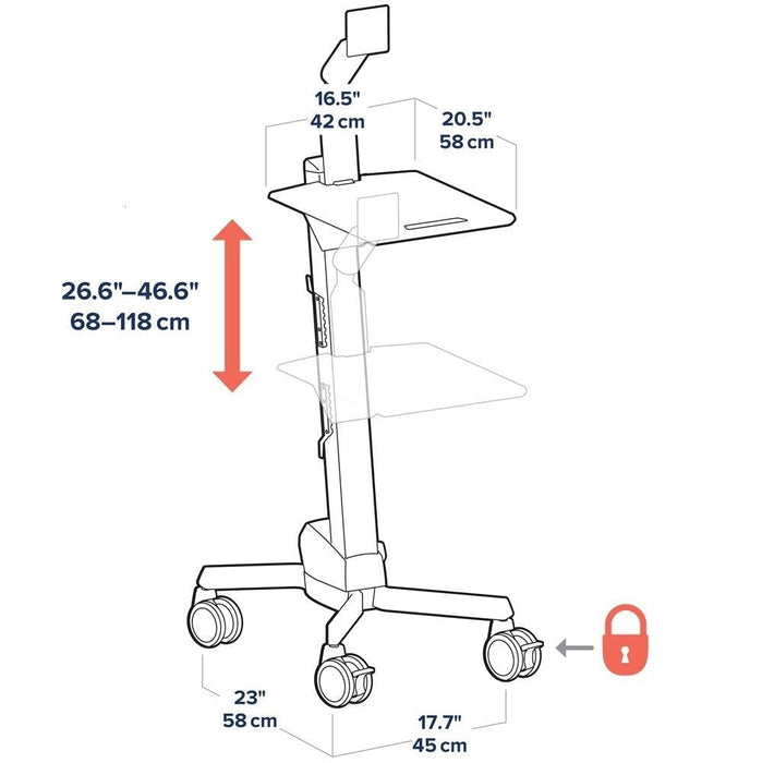Ergotron Neo-Flex Value LCD Cart 24-206-214 Ergotron Ergonomic Accessories