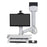 Ergotron SV Combo System with Worksurface & Pan, Small CPU Holder White 45-594-216 Ergotron Ergonomic Accessories