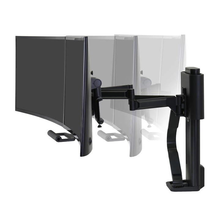 Ergotron Trace Dual Monitors Panel Clamp Matte 45-631-224 Ergotron Ergonomic Accessories