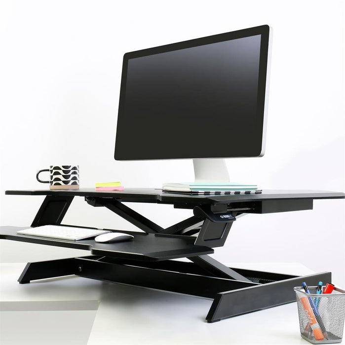 Ergotron WorkFit Corner Sit-Stand Desk Black 33-468-921 Ergotron Ergonomic Accessories