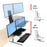 Ergotron WorkFit S - Dual 33-349-200 Ergotron Ergonomic Accessories
