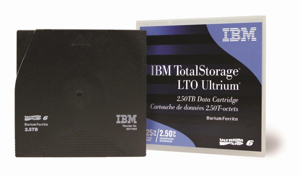 IBM LTO6- 2.5/6.25TB DATA CARTRIDGE 00V7590 IBM STORAGE MEDIA