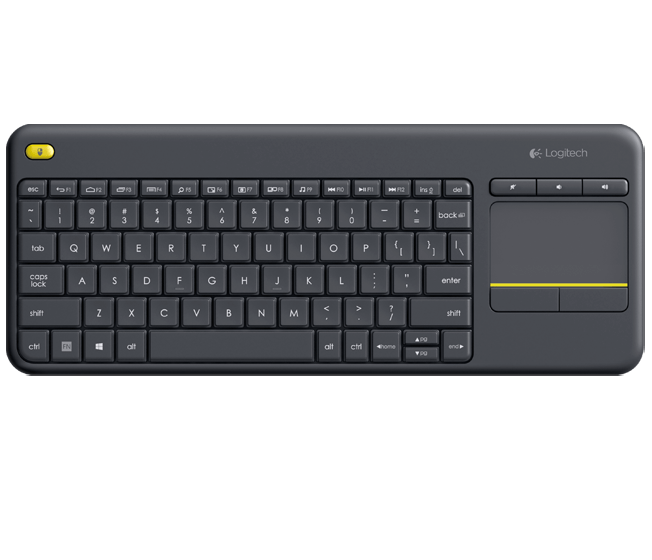 Logitech K400 Plus Wireless Touch Keyboard - Black 920-007165 Logitech Input & Peripheral Devices